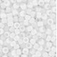 Toho seed beads 8/0 round Opaque-Rainbow White - TR-08-401